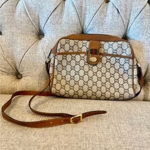 Gucci Brown and Tan Crossbody Bag